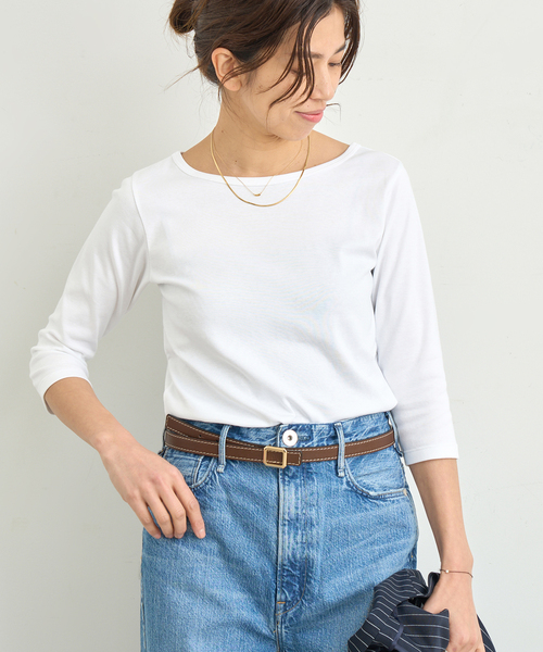IENA/ イエナ ATON Tシャツ IENA（イエナ）の「【ATON/エイトン】FRESCA SINGLE JERSEY