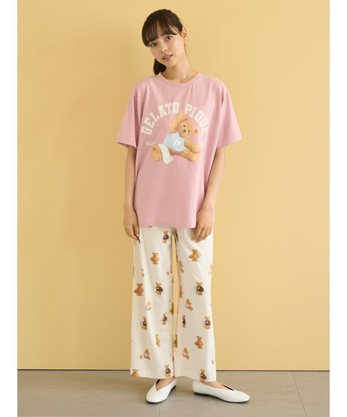 新品GELATO PIQUE ジェラピケくま　パジャマ　パンツセット gelato pique パジャマ ルームウェア 「ONLINE限定