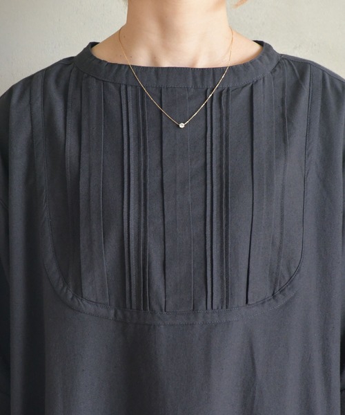 「BITTOKO」 半袖ワンピース FREE ネイビー レディース_画像8