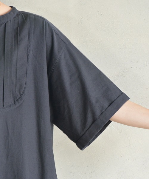 「BITTOKO」 半袖ワンピース FREE ネイビー レディース_画像9