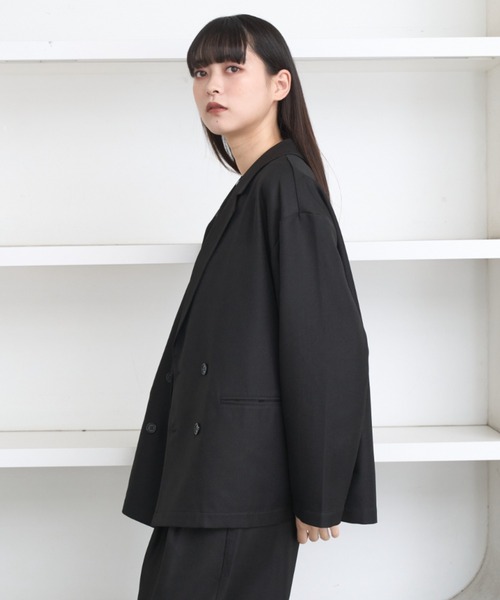 flaner ジャケット テーラードジャケット Loose double tailored