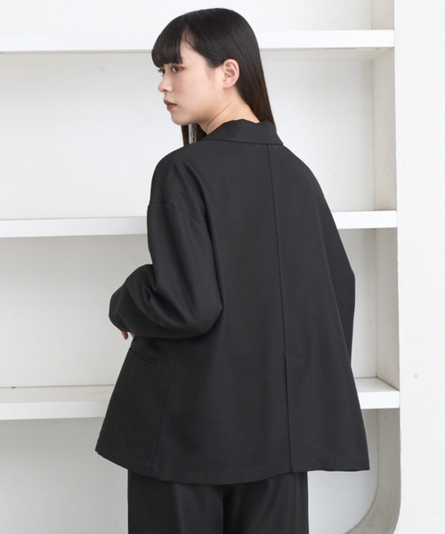 flaner ジャケット テーラードジャケット Loose double tailored 