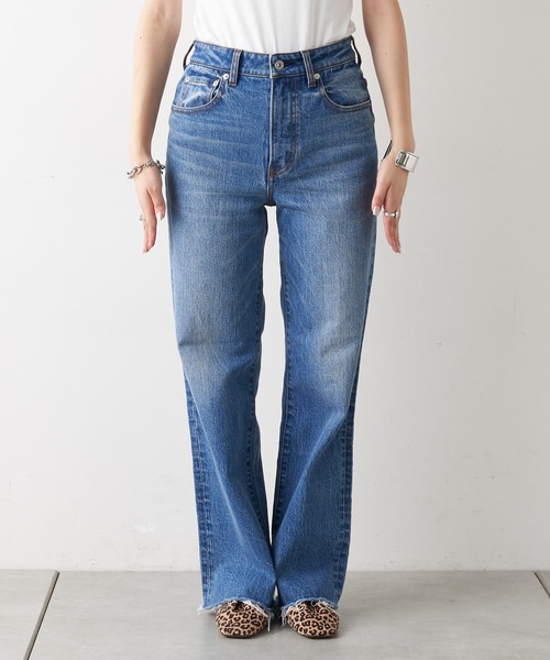 「CIAOPANIC TYPY」 加工デニムパンツ MEDIUM ブルー レディース
