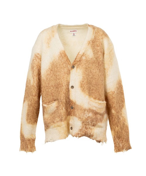 KAMIYA カーディガン Distressed Mohair Knit Cardigan メンズ