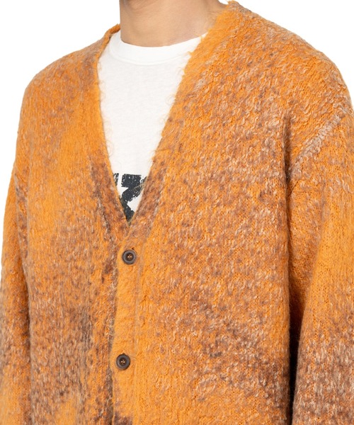 KAMIYA カーディガン Distressed Mohair Knit Cardigan メンズ