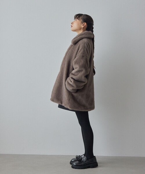 EMMEL REFINES　EM スタンドネック ミディアムコート EMMEL REFINES（エメルリファインズ）の「＜EMMEL REFINES＞EM