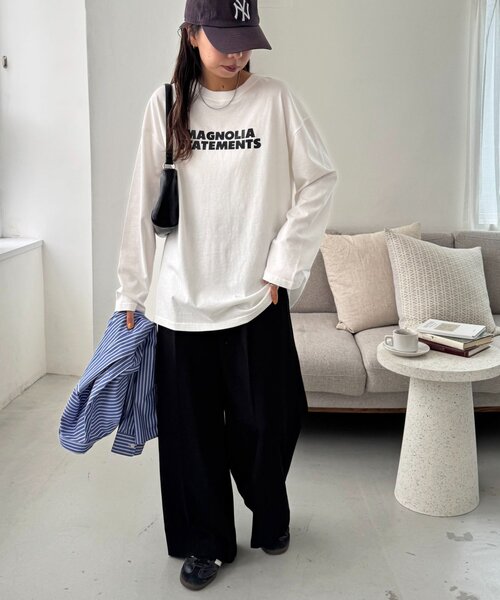 Discoat（ディスコート） tシャツ 「ユニセックス」MAGNOLIAロゴロンT