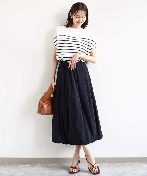 「MK MICHEL KLEIN」 半袖ニット 38 ホワイト レディース_画像5