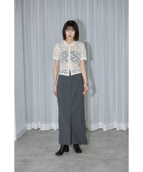 「leimn」 「gleam」半袖シャツ FREE アイボリー レディース_画像3