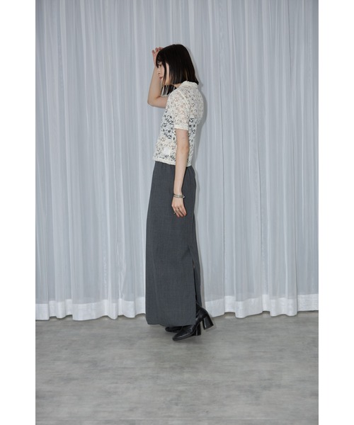 「leimn」 「gleam」半袖シャツ FREE アイボリー レディース_画像6