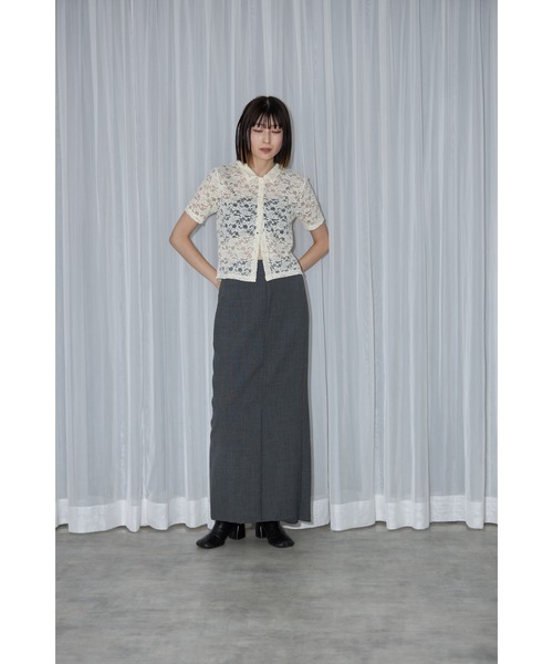 「leimn」 「gleam」半袖シャツ FREE アイボリー レディース_画像9