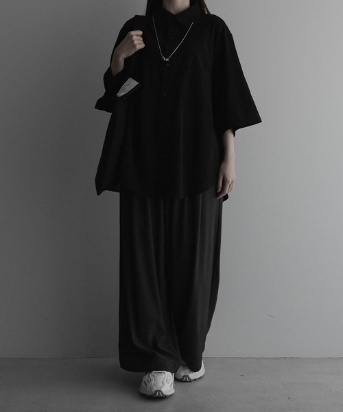 「remer」 半袖シャツ X-SMALL ライトグレー メンズ_画像3