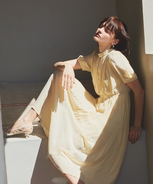 【moon様お取り置き中】セルフォード ワンピース ホワイト 38 CELFORD（セルフォード） 半袖ワンピース 38 ホワイト レディース