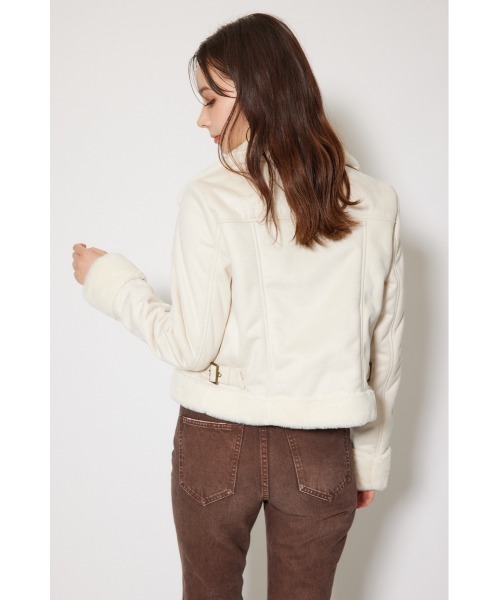 rienda（リエンダ） ブルゾン アウター 25AWフェイクスエードムートン