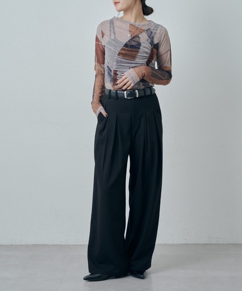 Lui's（ルイス） スラックス パンツ フロントタックデザインスラックス