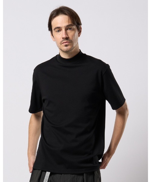 メンズウェア HALF MOCKNECK TSHIRT BLACK wjk tシャツ luxury cotton mock neck S/S メンズ : ZOZOTOWN Yahoo!店