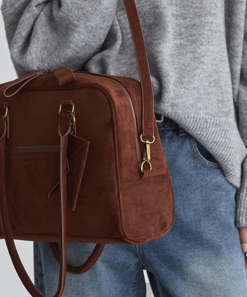 MONO-MART ボストンバッグ 2WAY マルチポケットアクセント