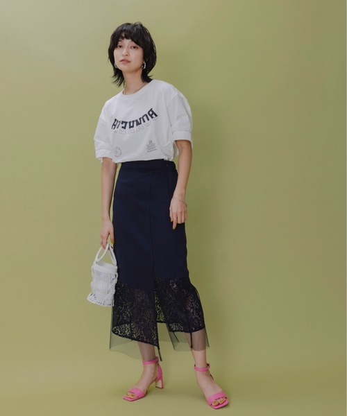 「Eimee Law」 半袖カットソー FREE オフホワイト レディース_画像7