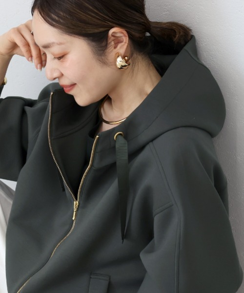 ゴルフ 【新品/タグ付/23AW/レディースM】V12 ネックパーカー ジップアップ