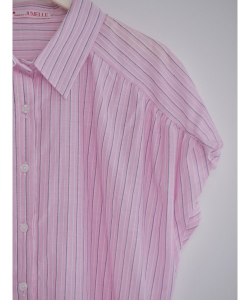 「JUMELLE」 半袖シャツ FREE ブルー レディース_画像3