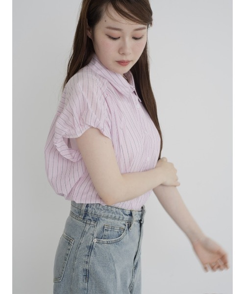 「JUMELLE」 半袖シャツ FREE ブルー レディース_画像9