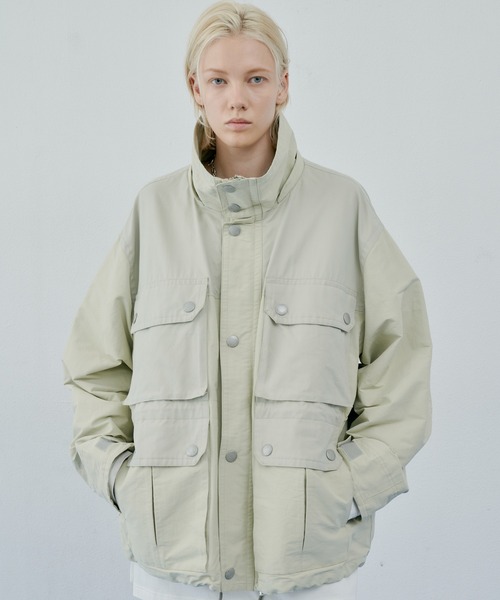 「AIVER」 マウンテンパーカー MEDIUM ダークグリーン メンズ_画像7