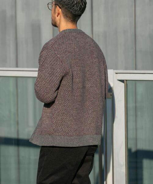 URBAN RESEARCH」 ニットカーディガン LARGE ブラウン メンズ URBAN 