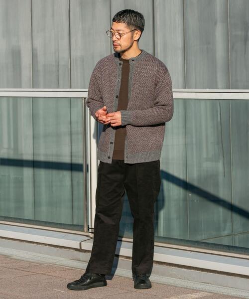 URBAN RESEARCH ROSSO MEN カーディガン 「XLサイズあり」バーズアイ柄