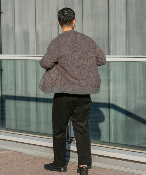 URBAN RESEARCH ROSSO MEN カーディガン 「XLサイズあり」バーズアイ柄