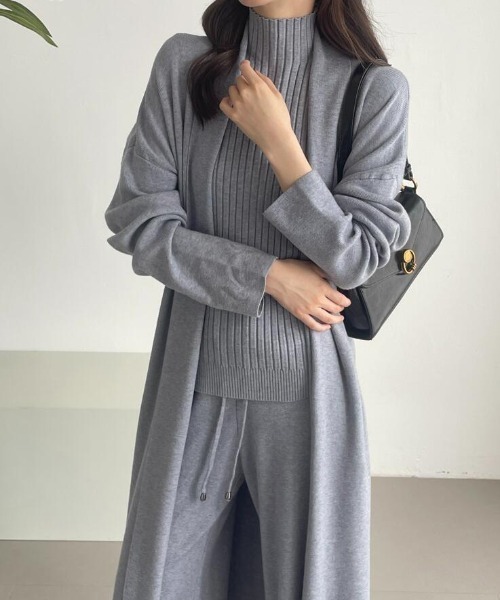 新品未使用　2025SS BEIGE.定番のLUIZAセットアップ セットアップ ストレッチ性抜群！ルーズで大人な 3 ピースセット