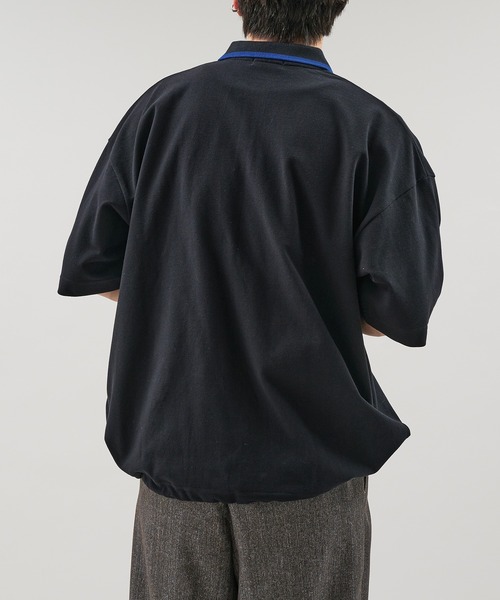 「epnok」 半袖ポロシャツ LARGE ブラック メンズ_画像4