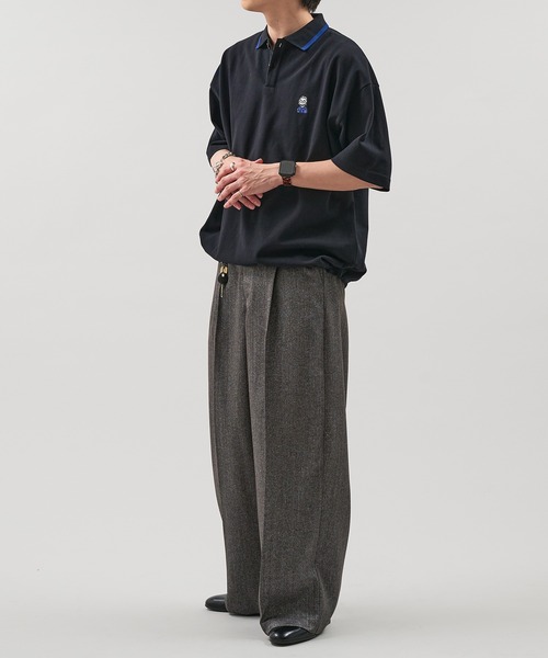 「epnok」 半袖ポロシャツ LARGE ブラック メンズ_画像6