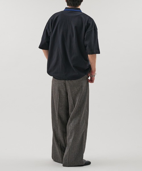 「epnok」 半袖ポロシャツ LARGE ブラック メンズ_画像8