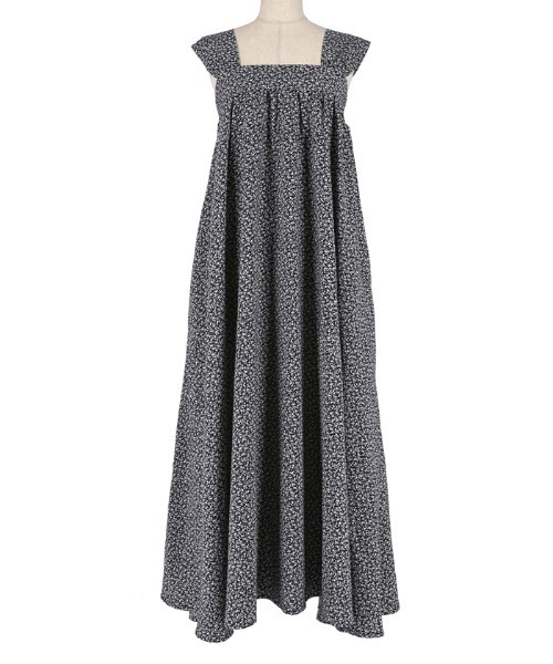 「coca（coca）」 ノースリーブワンピース ONE SIZE ネイビー レディース_画像3