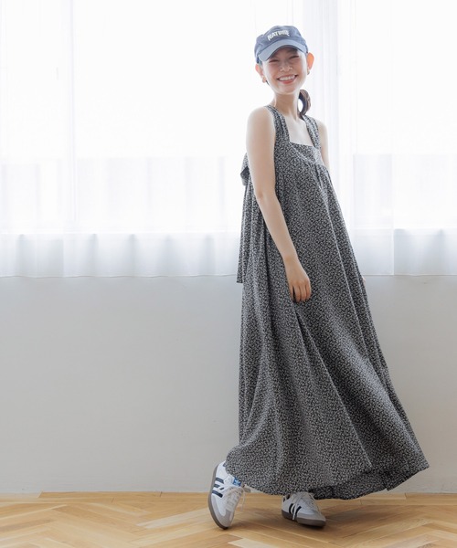 「coca（coca）」 ノースリーブワンピース ONE SIZE ネイビー レディース_画像5