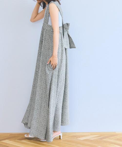 「coca（coca）」 ノースリーブワンピース ONE SIZE ネイビー レディース_画像7