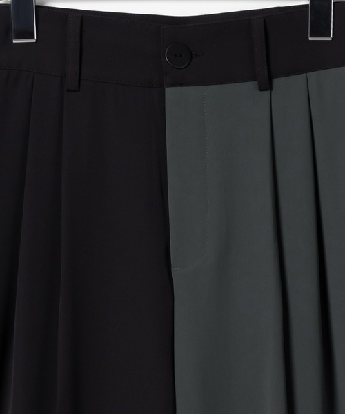 「me+em select」 スラックス X-LARGE ブラック レディース_画像7