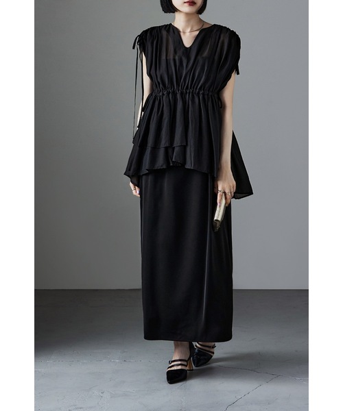 「etoll.」 コンビワンピース M グリーン レディース_画像2