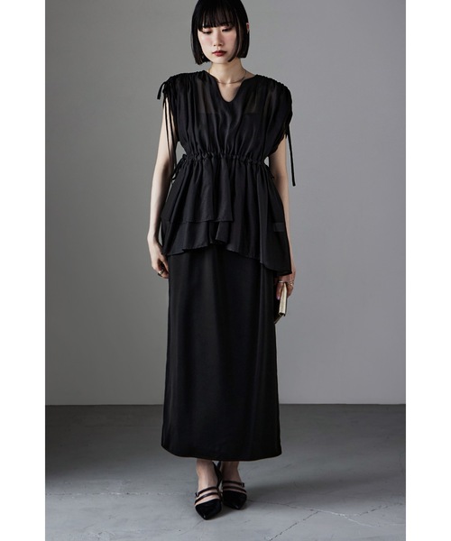 「etoll.」 コンビワンピース M グリーン レディース_画像8