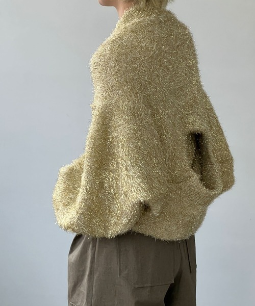 「chuclla」 長袖ニット FREE ダークブルー レディース_画像6