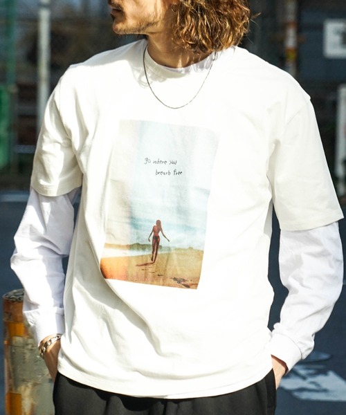「roial」 半袖Tシャツ X-LARGE ホワイト メンズ_画像2