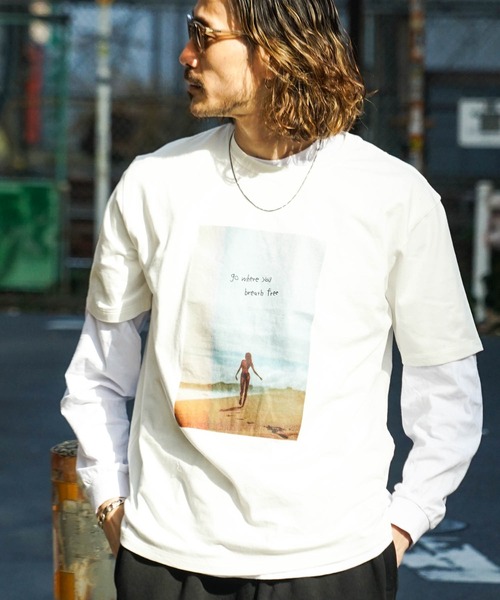 「roial」 半袖Tシャツ X-LARGE ホワイト メンズ_画像6