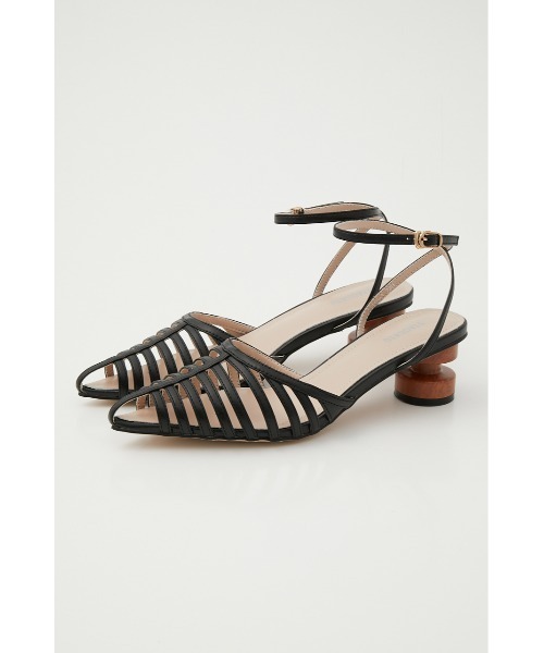 「STACCATO」 ヒールサンダル 22.5cm キャメル レディース_画像7