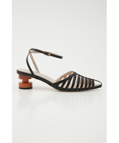 「STACCATO」 ヒールサンダル 22.5cm キャメル レディース_画像9