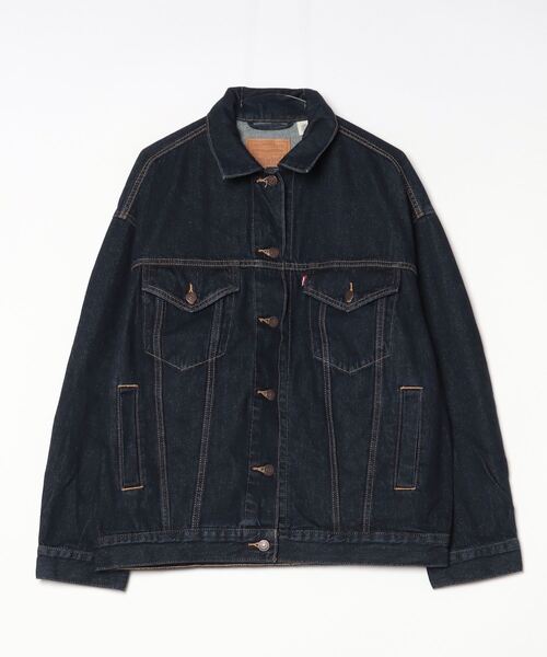 「501」 デニムジャケット M ダークインディゴブルー レディース_画像2