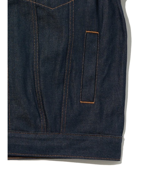 「501」 デニムジャケット M ダークインディゴブルー レディース_画像7