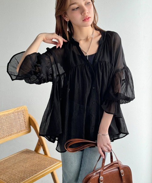 「classicalelf」 長袖ブラウス MEDIUM オフホワイト レディース_画像9