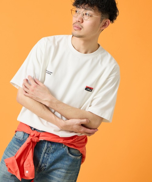 tシャツ 「NANGA/ナンガ」 別注 ブランドロゴ刺繍 ショートスリーブTシャツ「追加」 レディース メンズの画像