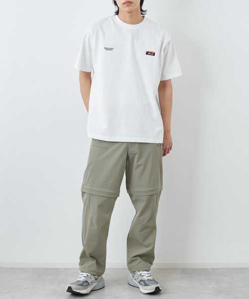 tシャツ 「NANGA/ナンガ」 別注 ブランドロゴ刺繍 ショートスリーブTシャツ「追加」 レディース メンズの画像