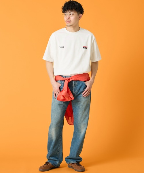 tシャツ 「NANGA/ナンガ」 別注 ブランドロゴ刺繍 ショートスリーブTシャツ「追加」 レディース メンズの画像